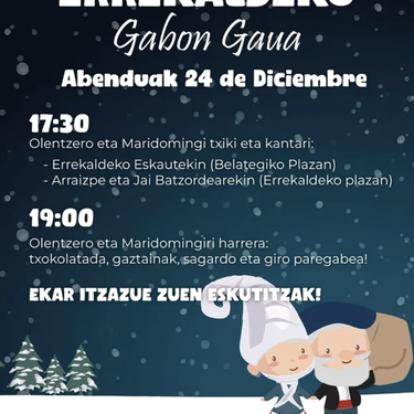 Olentzero eta Mari Domingiren bisita Errekalden 🎶🌰☕