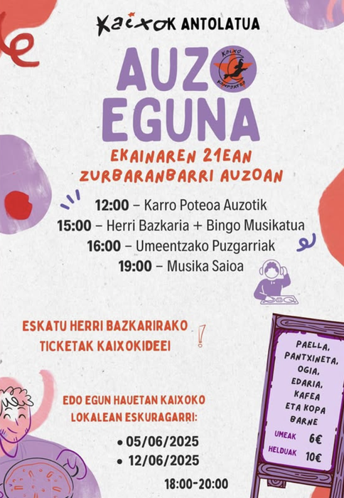 ZURBARANBARRIKO AUZO EGUNA🌟