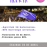 Bilbo Feminista Saretzen taldearen asanblada irekia