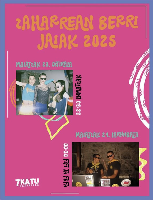 🥳ZAHARREAN BERRI JAIAK 2025!🥳 Kontzertuak 7Katun