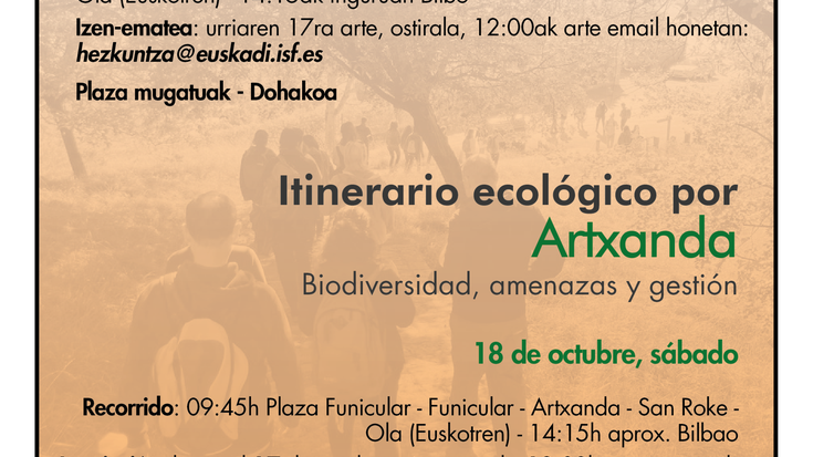 Artxandatik ibilbide ekologikoa: Biodibertsitatea, mehatxuak eta kudeaketa