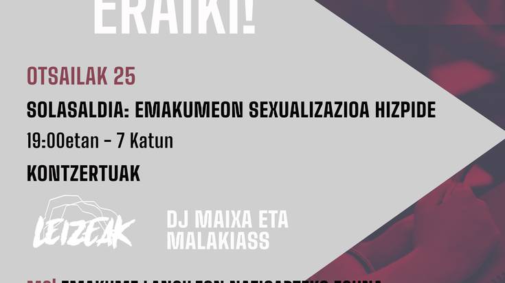 'Emakumeon sexualizazioa hizpide'