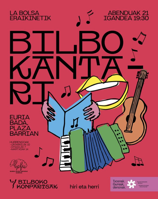 SAN TOMAS eguna 🌶🍾 BILBO KANTARI La Bolsa eraikinetik