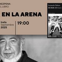 Morir en la arena liburuaren aurkezpena Bidebarrieta Kulturgunean