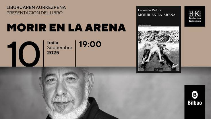 Morir en la arena liburuaren aurkezpena Bidebarrieta Kulturgunean