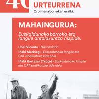 EUSKALDUNAKO BATAILAREN 40 URTEURRENA