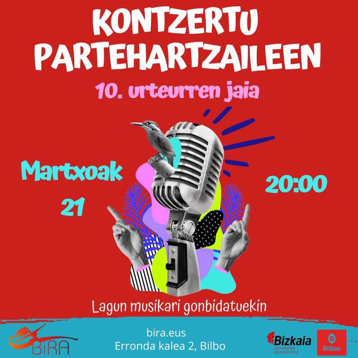KONTZERTU PARTE HARTZAILEEN 10. URTEURREN JAIA Biran