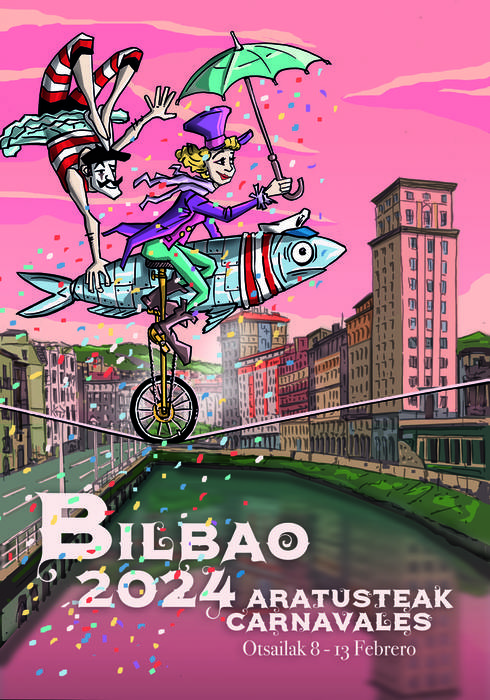 Carnavaleando sobre la Ría de Bilbao
