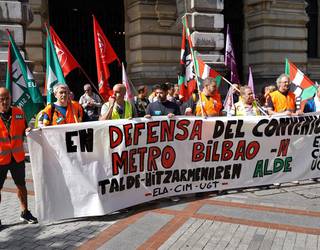 Lanuzteak jarraituko dute Metro Bilbaon hitzarmena negoziatzeko bileran aurrerapausorik eman ez ostean