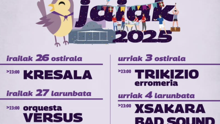 🔥ZORORTZAKO JAIAK 2025 🔥 Kontzertuak