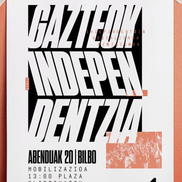 Mobilizazioa plaza Eliptikatik: "Ekinez egina, gazteok independentzia"