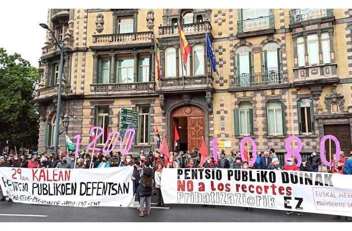 Maiatzaren 29ko mobilizazioan parte hartzeko deia egin dute pentsionistek