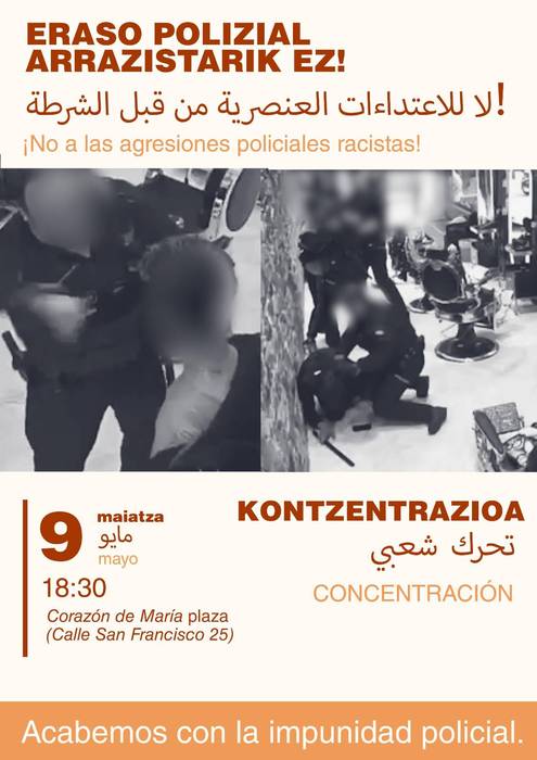 San Frantziskoko polizia-eraso arrazista salatzeko deia egin dute