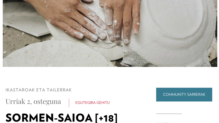 Mezuak ezohiko euskarrietan sormen-saioa Guggenheim Museoan