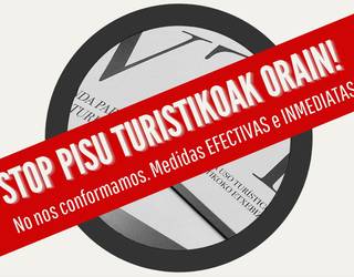 Bilboko udalak etxebizitza turistikoen etenaldia onartu du