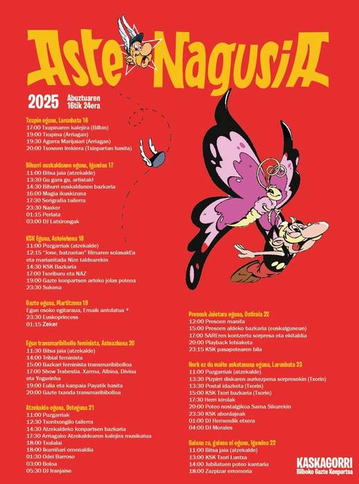 KASKAGORRI Konpartsaren programazioa