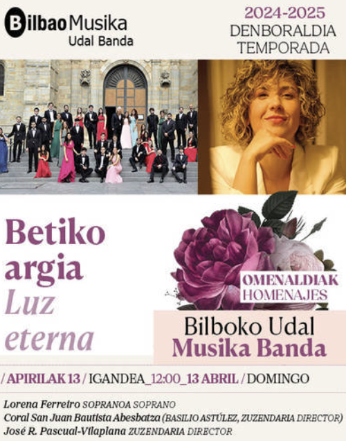 BIlboko Udal Musika Banda: Betiko argia Omenaldia Euskalduna Jauregian