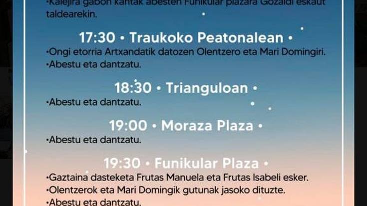 Mari Domingi eta Olentzero Uribarrin