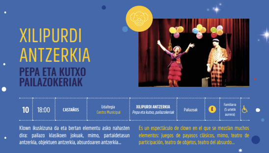 Kultur Gabonak 2025: XILIPURDI ANTZERKIA Castaños Udaltegian