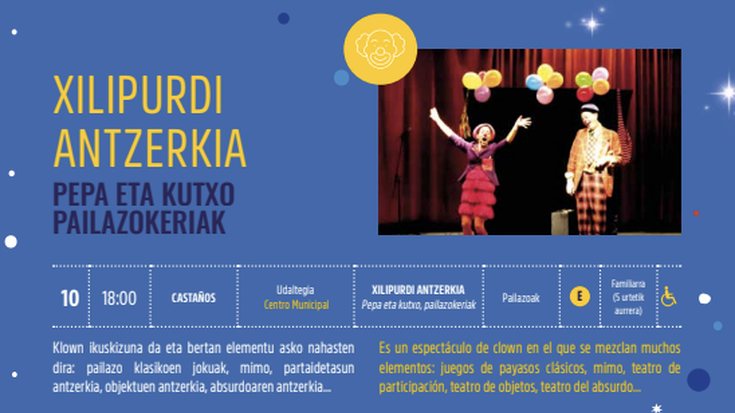 Kultur Gabonak 2025: XILIPURDI ANTZERKIA Castaños Udaltegian
