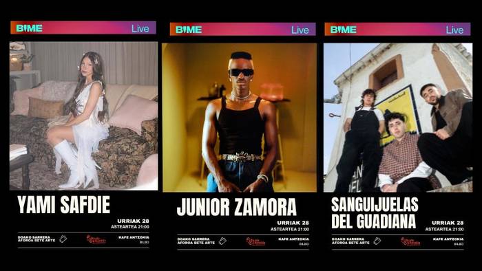 BIME 2025 Live: YAMI SAFDIE + JUNIOR ZAMORA + SANGUIJUELAS DEL GUADIANA Kafe Antzokian
