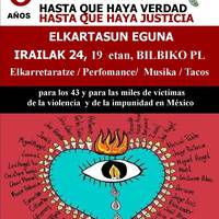 Elkartasun eguna: Ayotzinapako krimenaren 8. urtemuga