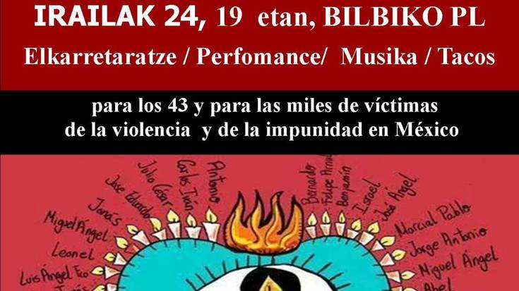 Elkartasun eguna: Ayotzinapako krimenaren 8. urtemuga