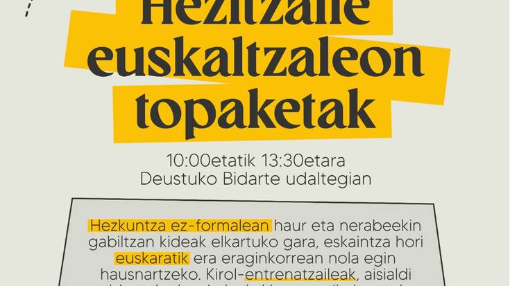 Haur eta gazteen aisialdian euskaraz eragiteko topaketak antolatu ditu GUKAk