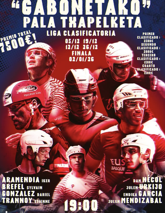 GABONETAKO PALA TXAPELKETAko 4. jardunaldia Bizkaia Frontoian