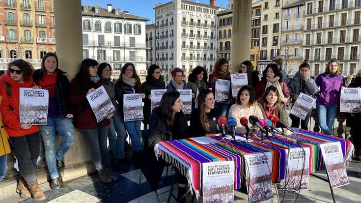 Martxoaren 8an borrokara batzeko dei egin du Euskal Herriko Mugimendu Feministak
