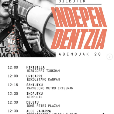 Zutabeak auzoetatik: "Ekinez egina, gazteok independentzia"