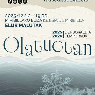 Bilboko Udal Txistulari Banda: ELUR MALUTAK kontzertua Miribillako Elizan