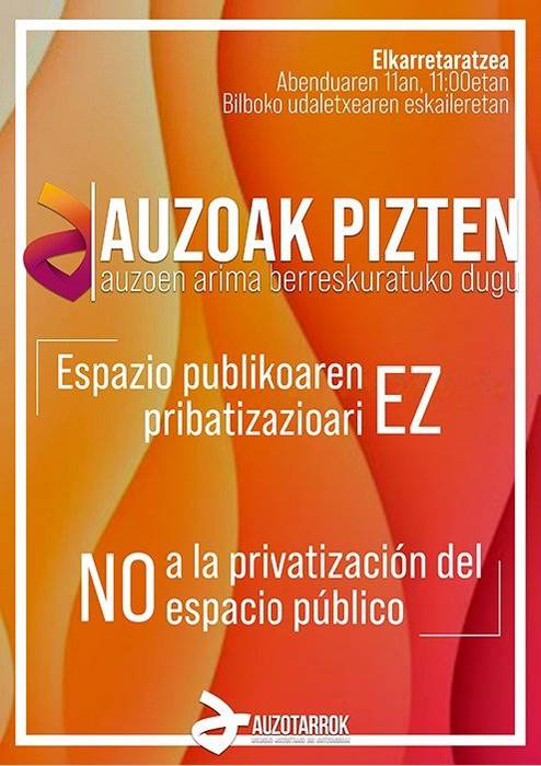 'Espazio publikoaren pribatizazioari EZ'