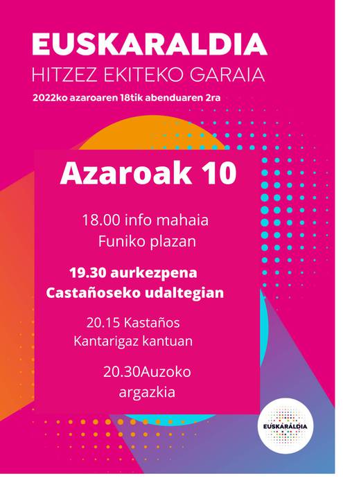 Euskaraldiaren aurkezpena Uribarrin