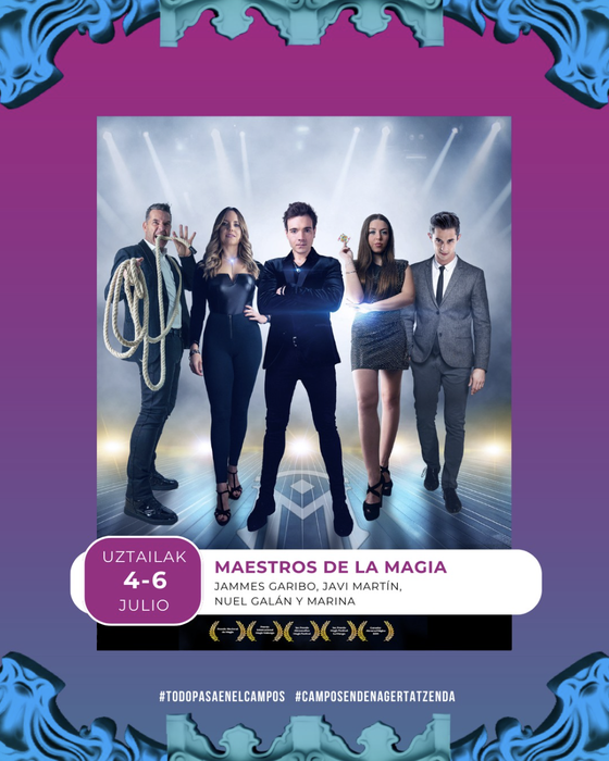 MAESTROS DE LA MAGIA magia ikuskizuna Campos Eliseos antzokian