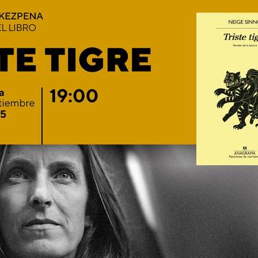 Triste tigre liburuaren aurkezpena Bidebarrieta Kulturgunean