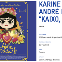 KARINE VÉZINA eta ANDRÉ KADIren “KAIXO, FRIDA!” Alondigako Golem Zinemetan