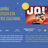 Kultur Gabonak 2025: ANDURIÑA ZURUTUZA ETA BEATRIZ EGIZABAL Deustuko Udaltegian