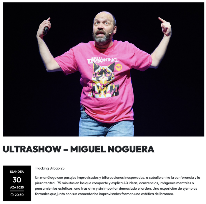 MIGUEL NOGUERAren bakarrizketa BBK Aretoan