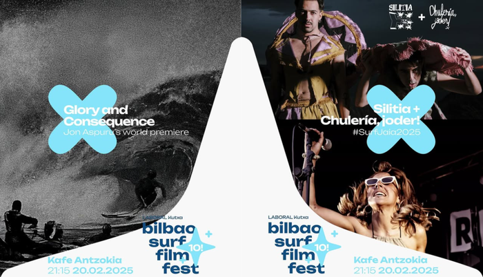 Laboral Kutxa Bilbao Surf Film Festival 2025 Jaialdiaren aurkezpena Kafe Antzokian