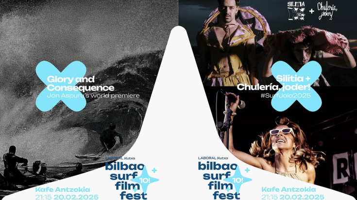 Laboral Kutxa Bilbao Surf Film Festival 2025 Jaialdiaren aurkezpena Kafe Antzokian