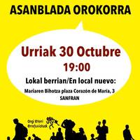 ESKUBIDE GUZTIAK DENONTZAT asanblada orokorra San Frantziskon