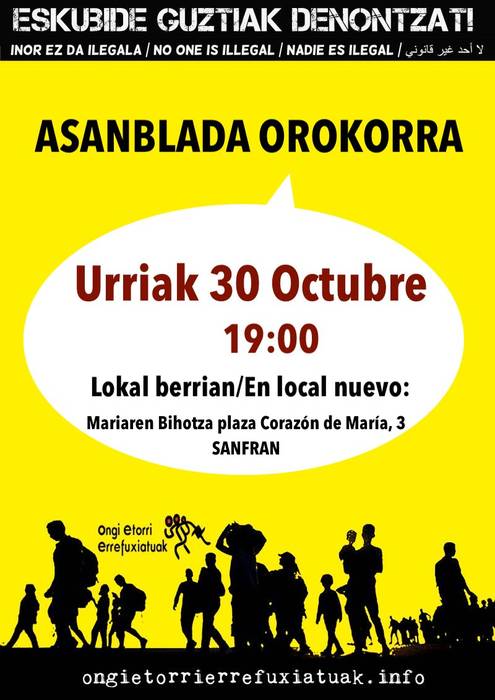 ESKUBIDE GUZTIAK DENONTZAT asanblada orokorra San Frantziskon