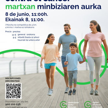 Martxa solidarioa Minbiziaren aurka Bilboko Itsas Museoko zabalgunean