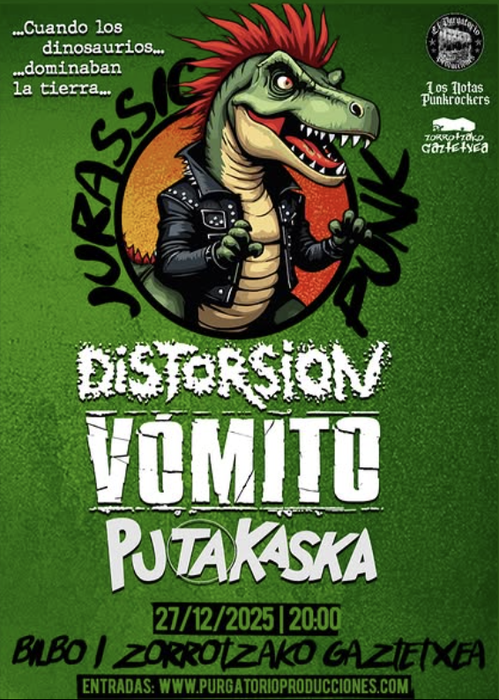 DISTORSION + VOMITO + PUTAKASKA Zorrotzako Gaztetxean