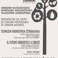 Uribarri-Kastañoseko Kontsumo arduratsuko taldearen aurkezpena Xirimiri espazioan