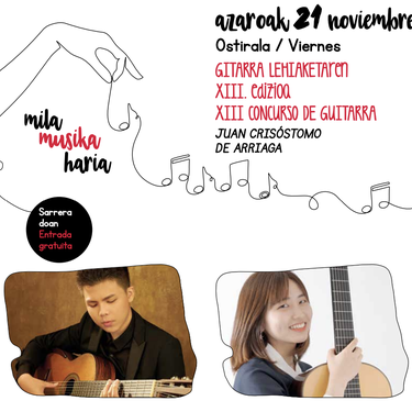 Mila Musika Haria: YITAO LUO eta ERIKA TAKADA Bertendona Institutuan