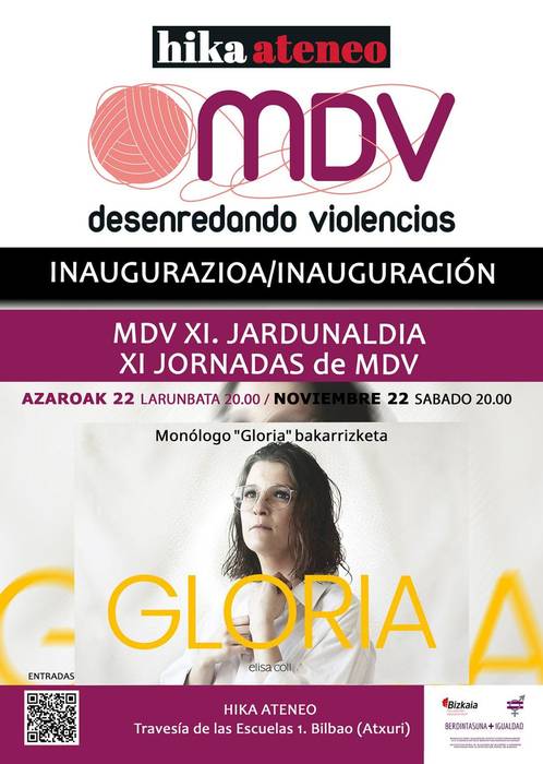 “Gloria” bakarrizketa Hika Ateneon