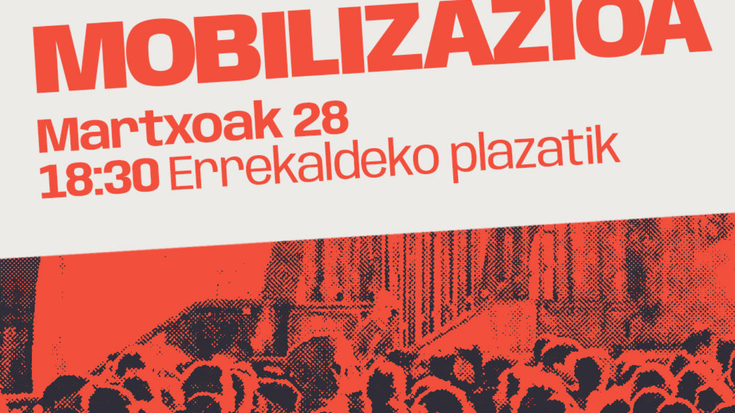 ETXARRIREN DESALOJOA GELDITU! mobilizazioa Errekaldeko plazatik