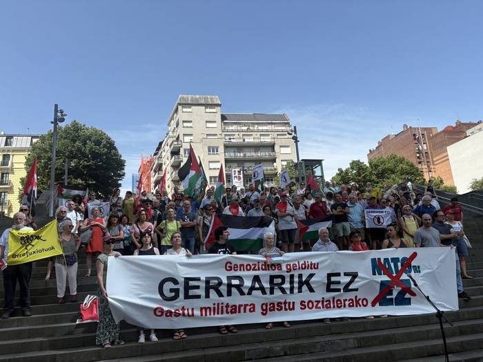Gastu militarraren igoeraren aurka agertu dira hainbat erakunde sozial eta sindikal